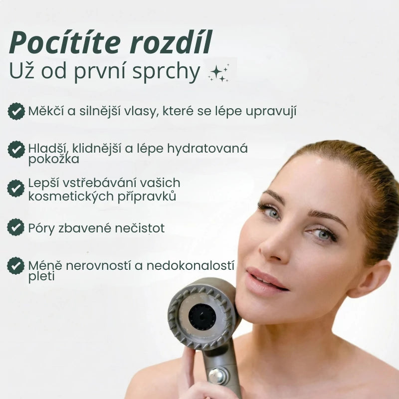 HYDROLUXE™ – Odstraňuje chlór a vodní kámen z vaší sprchy