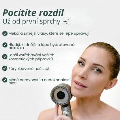 HYDROLUXE™ – Odstraňuje chlór a vodní kámen z vaší sprchy